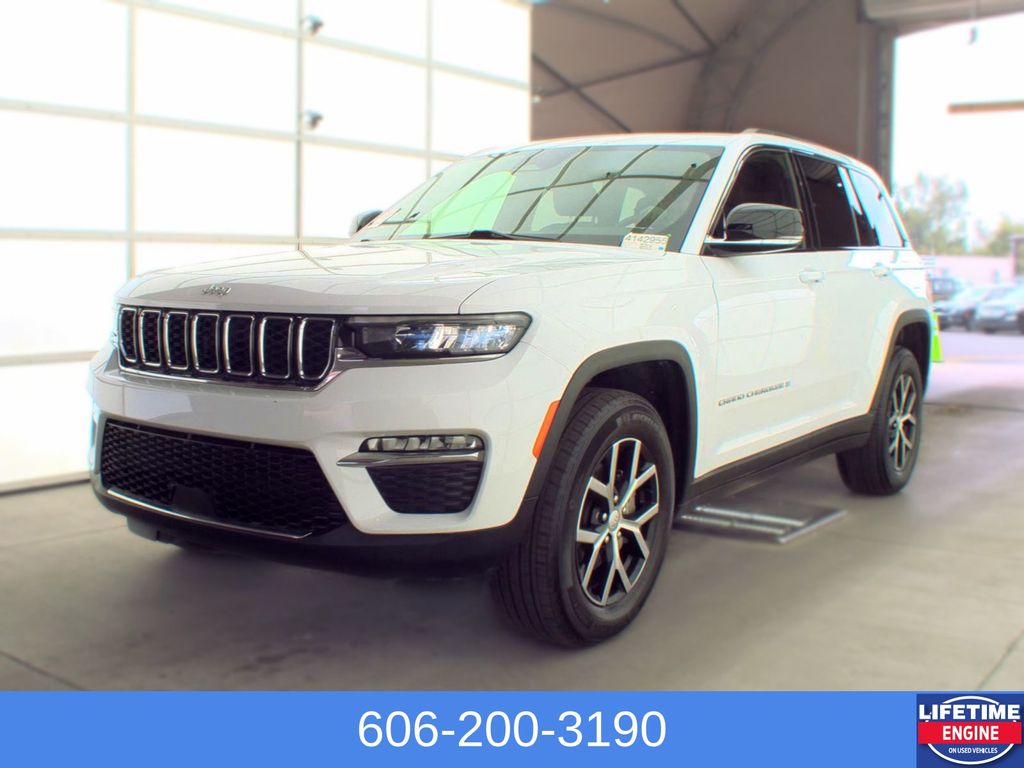 Bright White Clearcoat 2024 Jeep Grand Cherokee SUV / Crossover Four-Wheel Drive 8-Speed Automatic