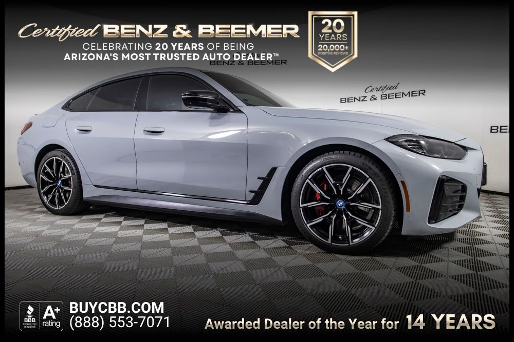Brooklyn Gray Metallic 2023 BMW i4 Sedan Rear-Wheel Drive Automatic