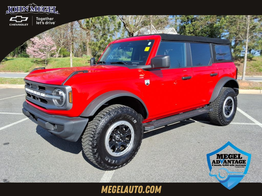 Race Red 2022 Ford Bronco Big Bend Advanced 4-Door 4WD SUV / Crossover Four-Wheel Drive Automatic