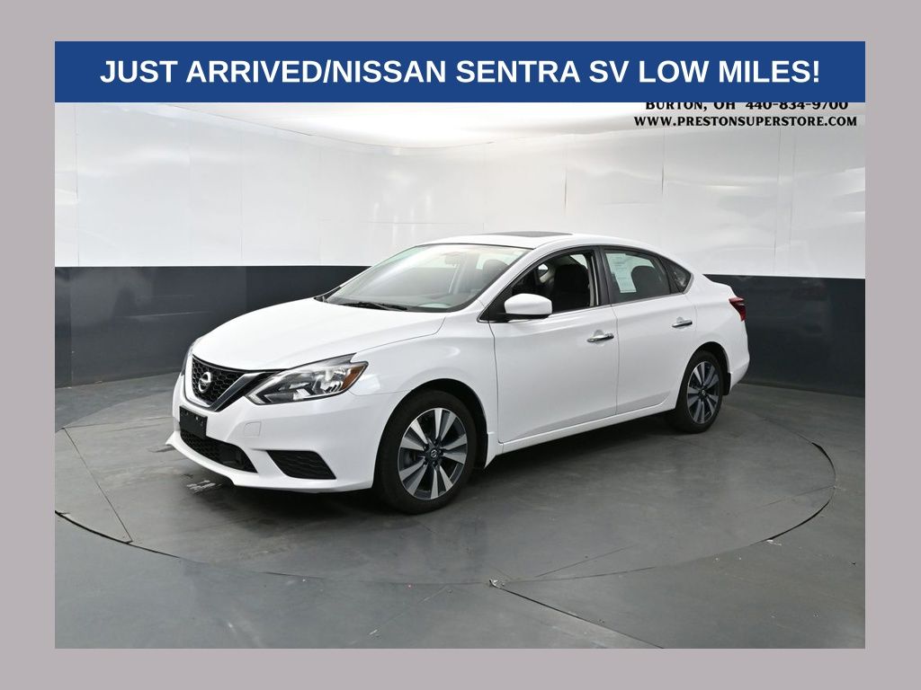 White (Fresh Powder) 2019 Nissan Sentra SV FWD Sedan Front-Wheel Drive Continuously Variable Transmission