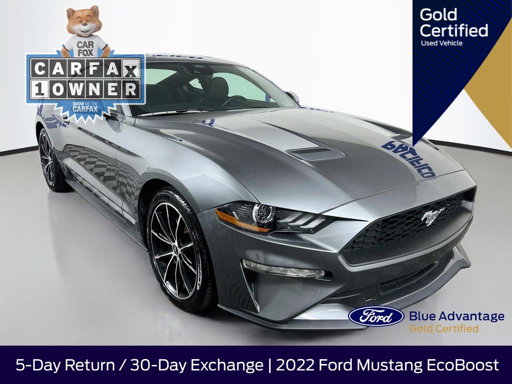 Gray Metallic 2022 Ford Mustang Coupe Rear-Wheel Drive Automatic