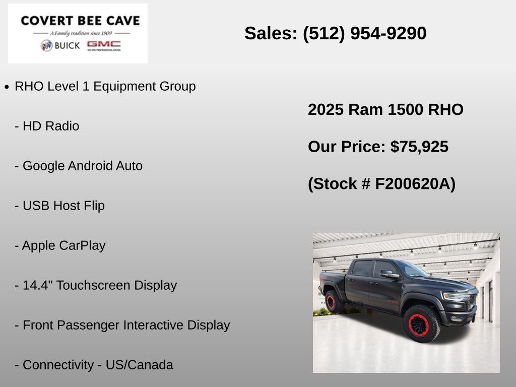 Used Car 2025 Ram 1500  Rho For Sale Under $80,000 In Austin, Texas