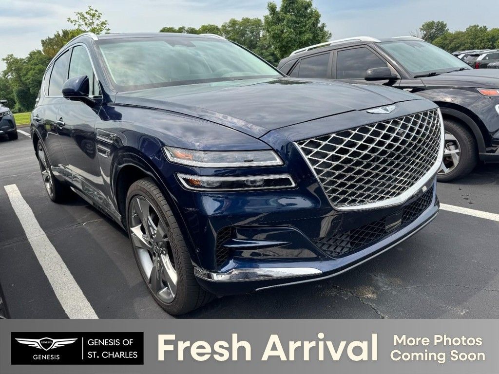 Adriatic Blue 2022 Genesis GV80 SUV / Crossover All-Wheel Drive 8-Speed Automatic