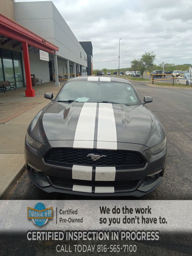 Gray (Magnetic) 2017 Ford Mustang EcoBoost Coupe RWD Coupe Rear-Wheel Drive 6-Speed Automatic