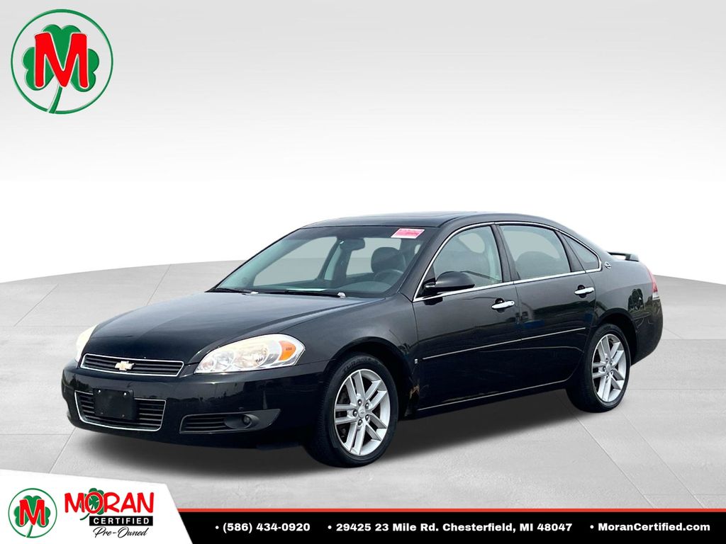 Black 2008 Chevrolet Impala Sedan Front-Wheel Drive 4-Speed Automatic Overdrive