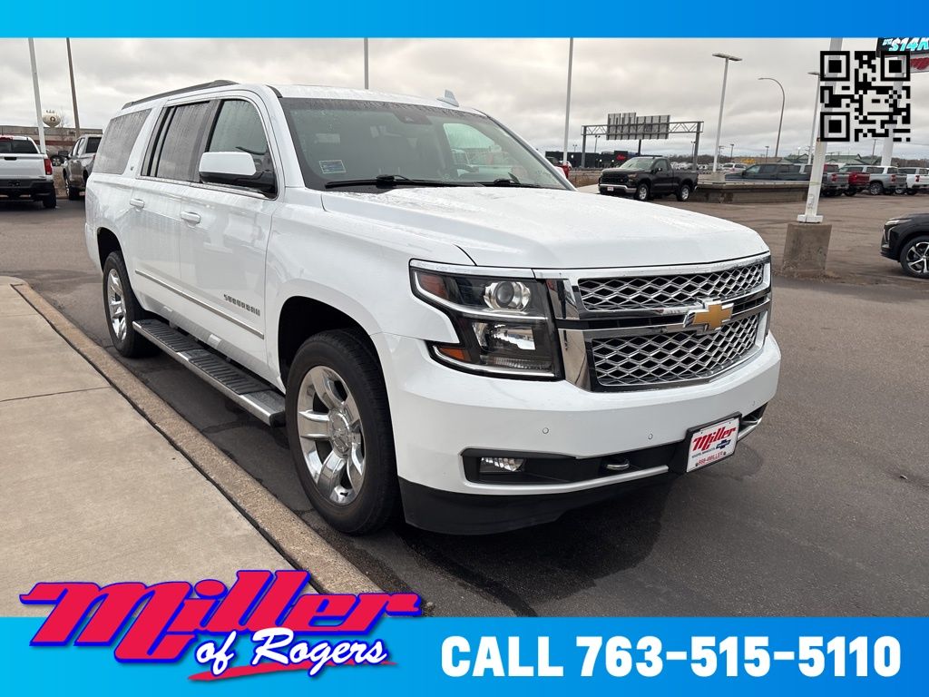 Summit White 2018 Chevrolet Suburban 1500 LT 4WD SUV / Crossover Four-Wheel Drive 6-Speed Automatic Overdrive