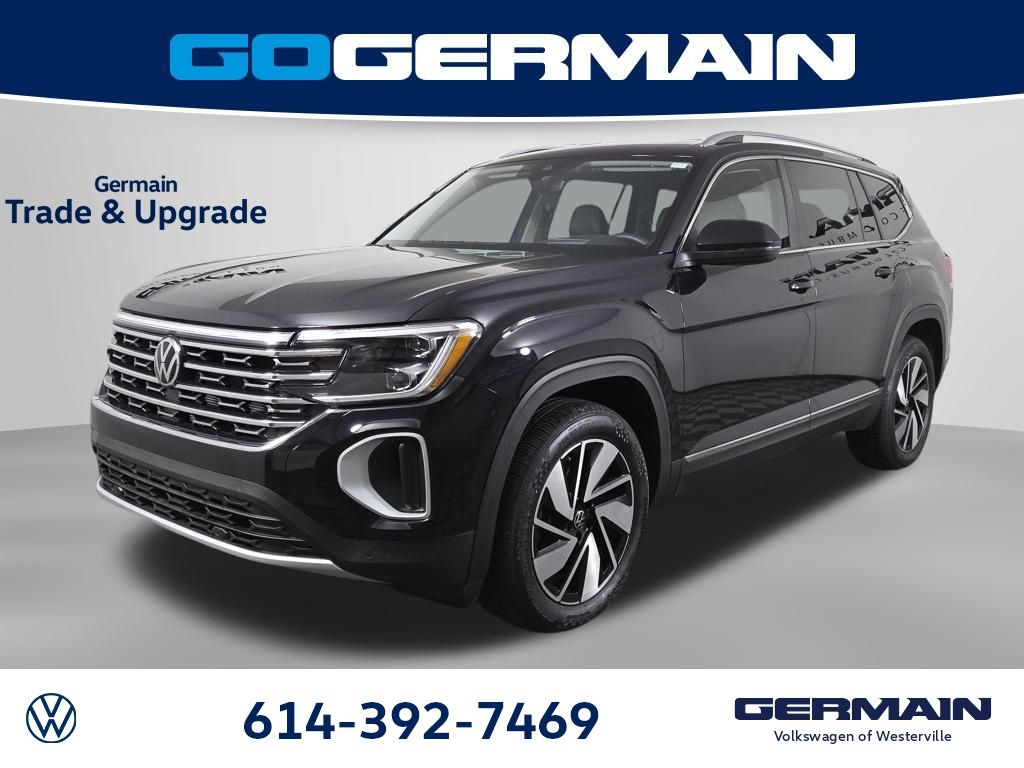 Deep Black Pearl 2025 Volkswagen Atlas SEL 4Motion SUV / Crossover All-Wheel Drive 8-Speed Automatic