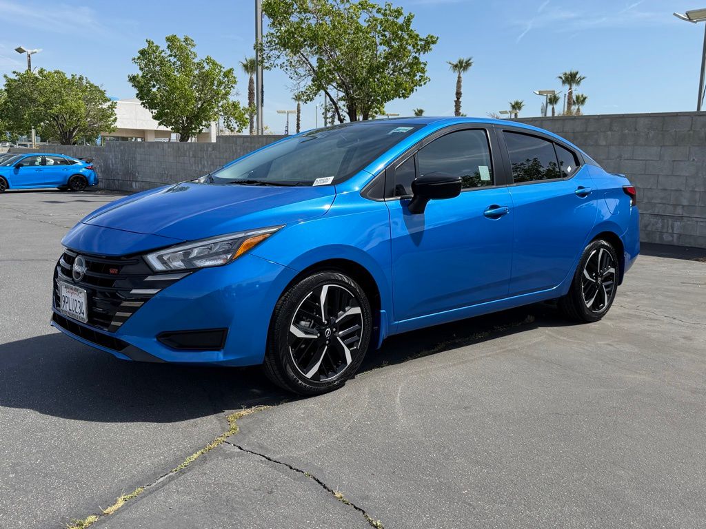 Electric Blue Metallic 2024 Nissan Versa SR FWD Sedan Front-Wheel Drive Continuously Variable Transmission