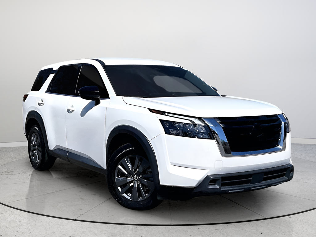 Glacier White 2023 Nissan Pathfinder S FWD SUV / Crossover Front-Wheel Drive 9-Speed Automatic