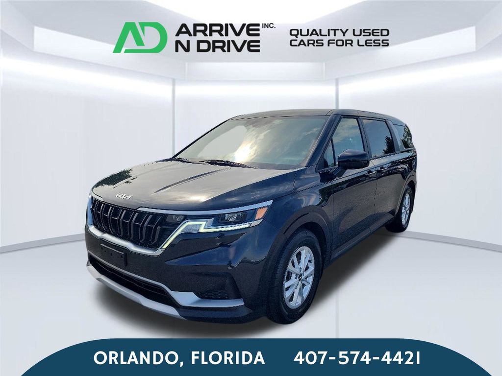 Black 2022 Kia Carnival Minivan Front-Wheel Drive 8-Speed Automatic