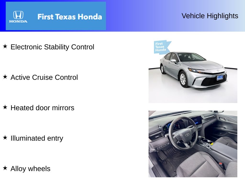 Used Car 2025 Toyota Camry  For Sale Under $30,000 In Austin, Texas