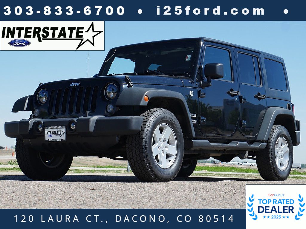 Black Clearcoat 2015 Jeep Wrangler Unlimited Sport 4WD SUV / Crossover Four-Wheel Drive 5-Speed Automatic