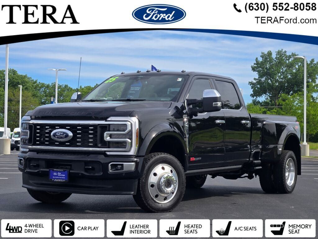 Black Metallic 2025 Ford F-450 Super Duty Pickup Truck Four-Wheel Drive Automatic