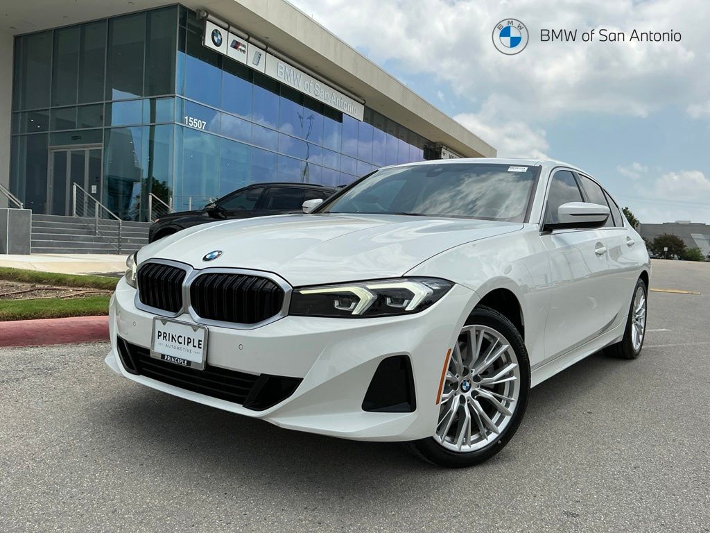 Alpine White 2024 BMW 3 Series Sedan All-Wheel Drive 8-Speed Automatic