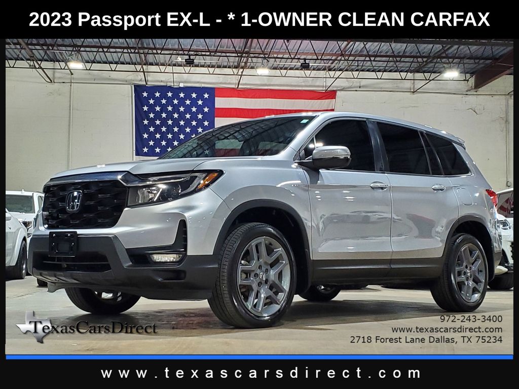 Lunar Silver Metallic 2023 Honda Passport SUV / Crossover All-Wheel Drive 9-Speed Automatic