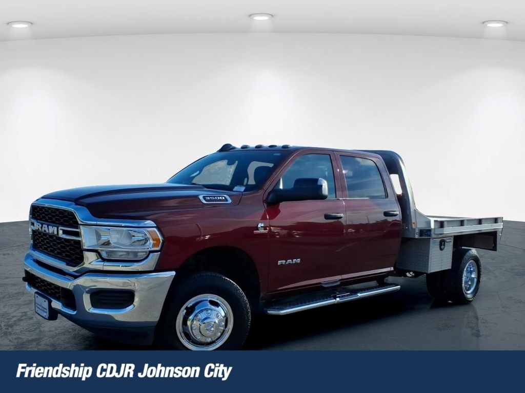 Delmonico Red Pearlcoat 2022 RAM 3500 Tradesman Crew Cab LB DRW 4WD Pickup Truck Four-Wheel Drive 6-Speed Automatic