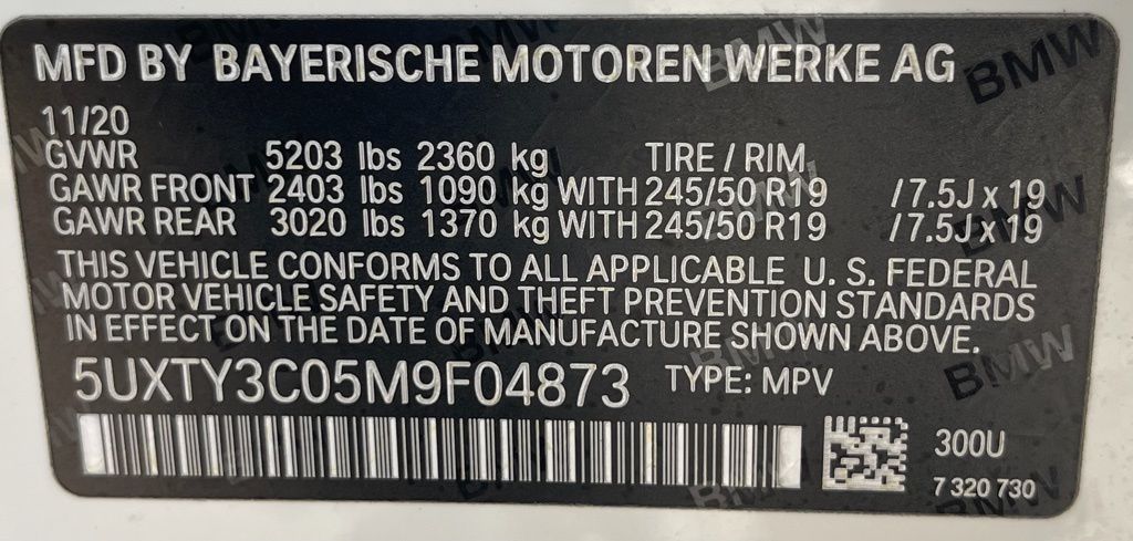 2021 BMW X3 sDrive30i White at DeMontrond Mazda