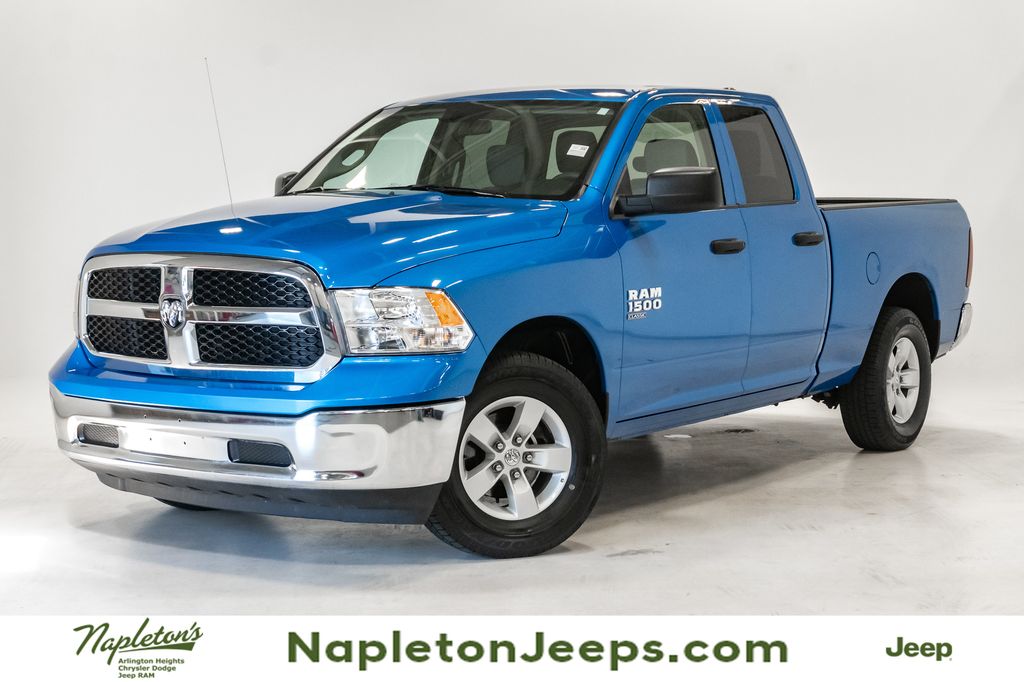 Hydro Blue Pearlcoat 2024 RAM 1500 Classic SLT Quad Cab 4WD Pickup Truck Four-Wheel Drive 8-Speed Automatic