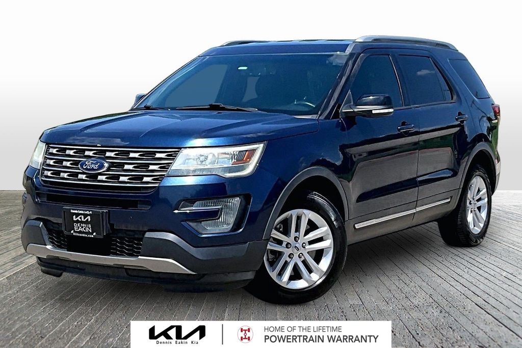 Blue 2017 Ford Explorer SUV / Crossover Front-Wheel Drive 6-Speed Automatic
