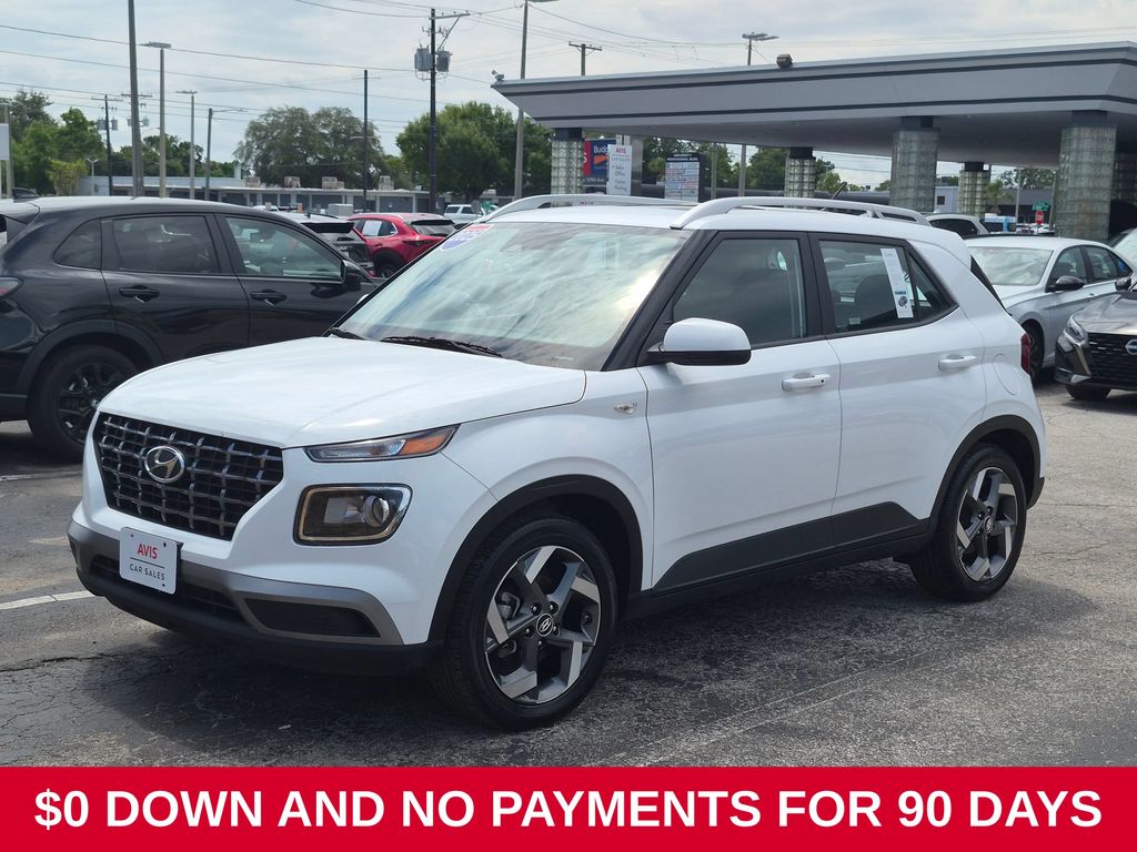 White 2025 Hyundai Venue SUV / Crossover Front-Wheel Drive Continuously Variable Transmission