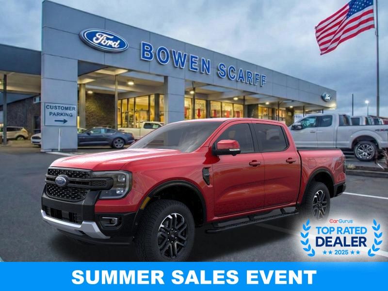 Ruby Red Metallic Tinted Clearcoat 2025 Ford Ranger Pickup Truck Four-Wheel Drive Automatic