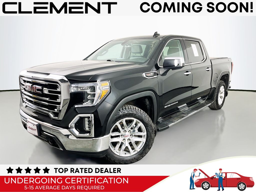 Onyx Black 2019 GMC Sierra 1500 SLT Crew Cab 4WD Pickup Truck Four-Wheel Drive Automatic