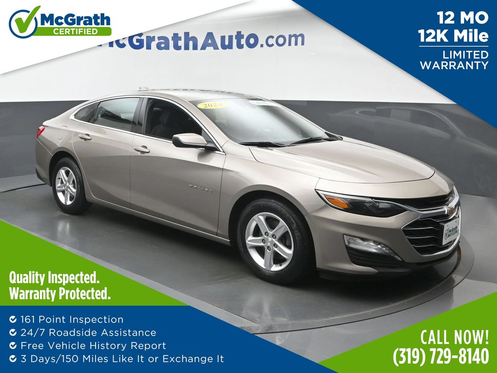 Mineral Gray Metallic 2024 Chevrolet Malibu Sedan Front-Wheel Drive Continuously Variable Transmission