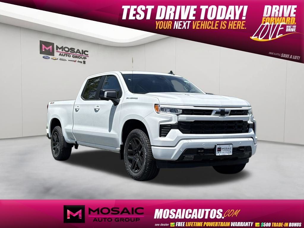 Summit White 2026 Chevrolet Silverado 1500 Pickup Truck Four-Wheel Drive Automatic