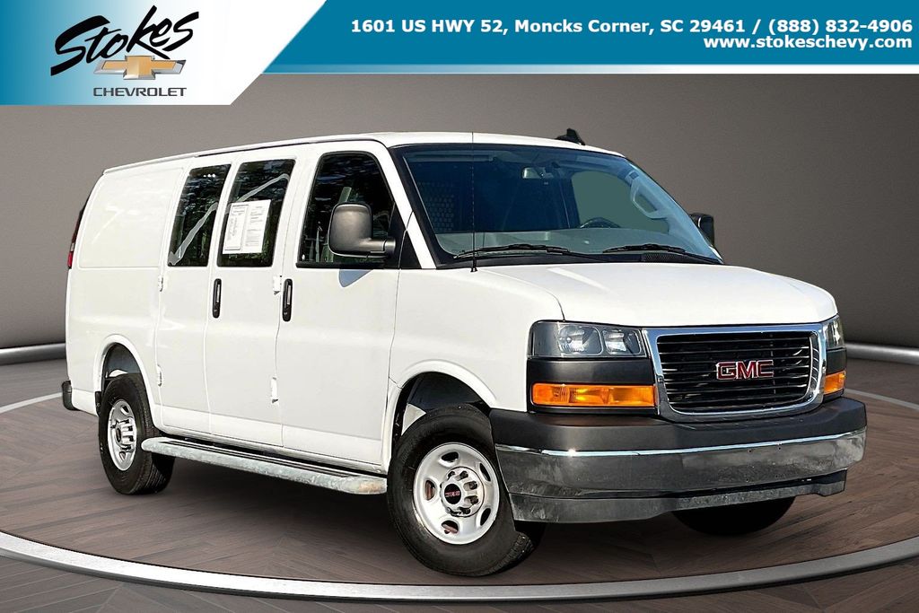 Summit White 2025 GMC Savana Cargo Van Rear-Wheel Drive 8-Speed Automatic Overdrive