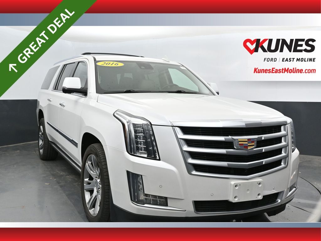 White 2016 Cadillac Escalade ESV SUV / Crossover Four-Wheel Drive 8-Speed Automatic