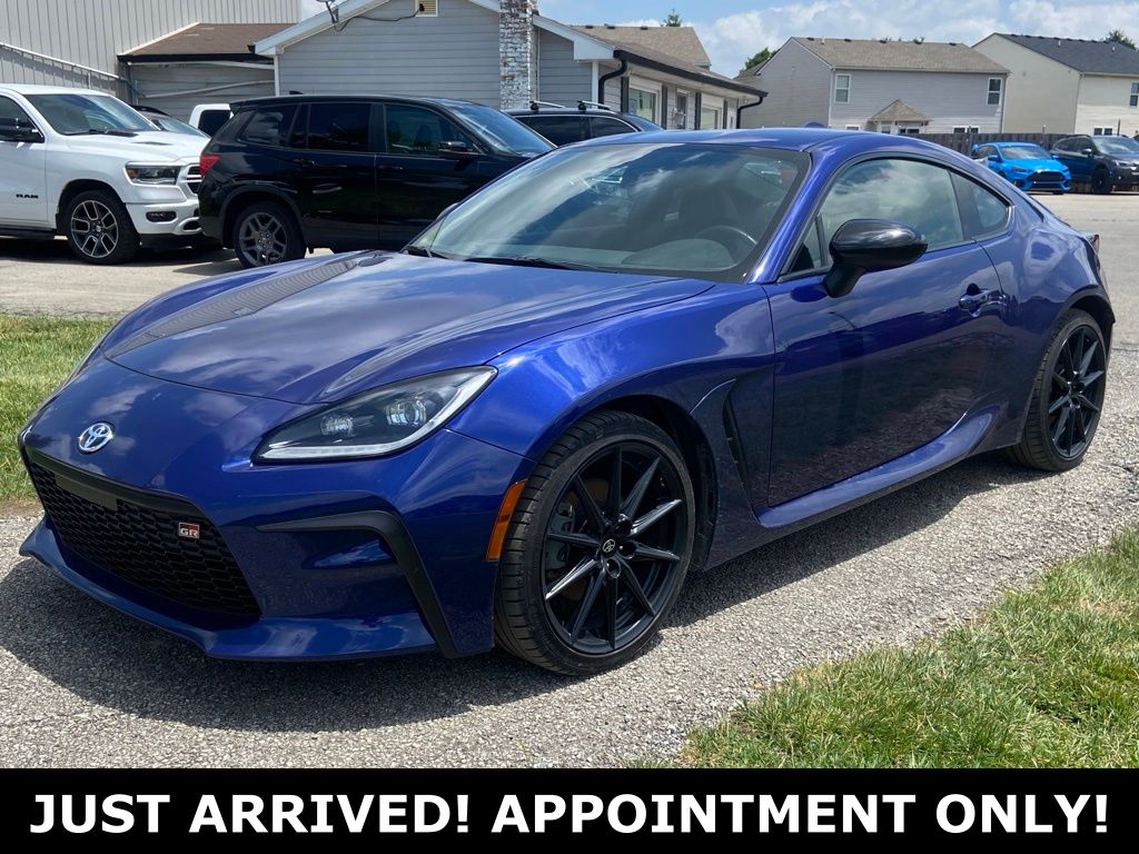 Blue 2024 Toyota GR86 Premium RWD Coupe Rear-Wheel Drive 6-Speed Manual