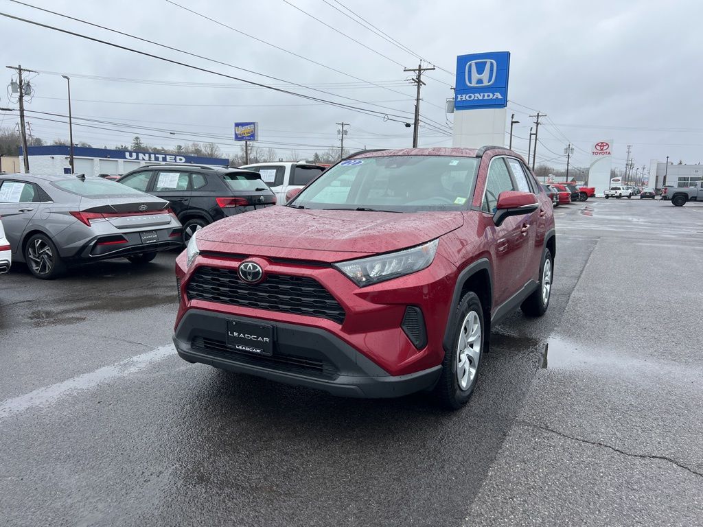 Red (Ruby Flare Pearl) 2021 Toyota RAV4 LE AWD SUV / Crossover All-Wheel Drive 8-Speed Automatic