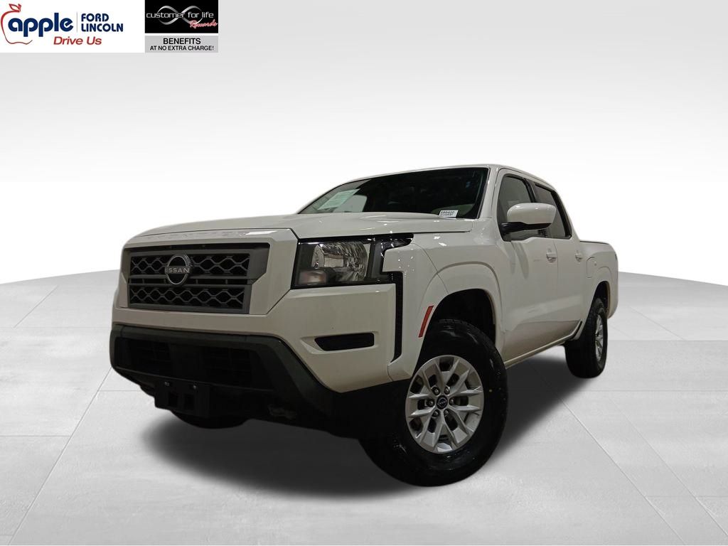 Glacier White 2024 Nissan Frontier SV Crew Cab 4WD Pickup Truck Four-Wheel Drive 9-Speed Automatic Overdrive
