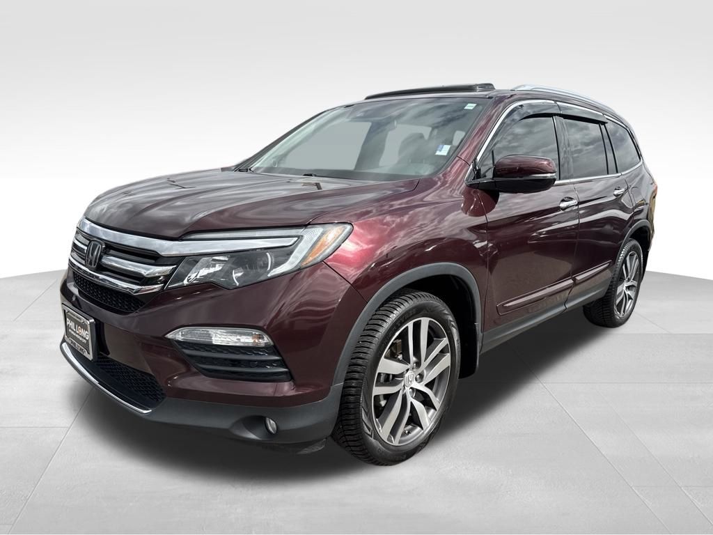 Red (Maroon) 2016 Honda Pilot Touring AWD SUV / Crossover All-Wheel Drive 9-Speed Automatic