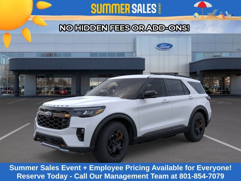 Space White Metallic 2026 Ford Explorer Tremor AWD SUV / Crossover All-Wheel Drive Automatic