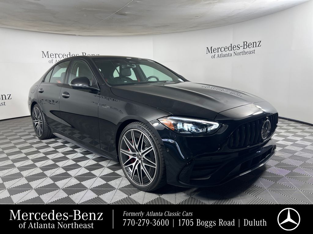 Black 2026 Mercedes-Benz C-Class Sedan All-Wheel Drive 9-Speed Automatic