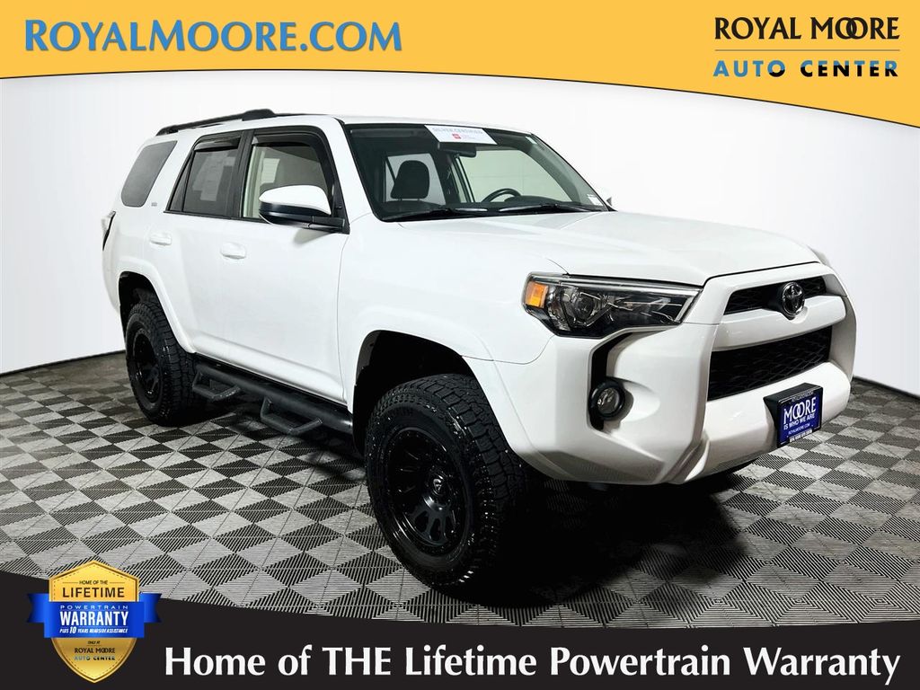 Super White 2018 Toyota 4Runner SUV / Crossover Four-Wheel Drive 5-Speed Automatic Overdrive