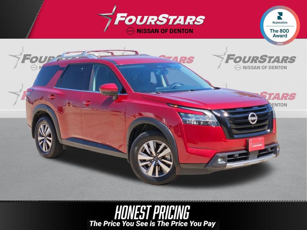 Red (Scarlet Ember Tintcoat) 2023 Nissan Pathfinder SUV / Crossover Front-Wheel Drive 9-Speed Automatic