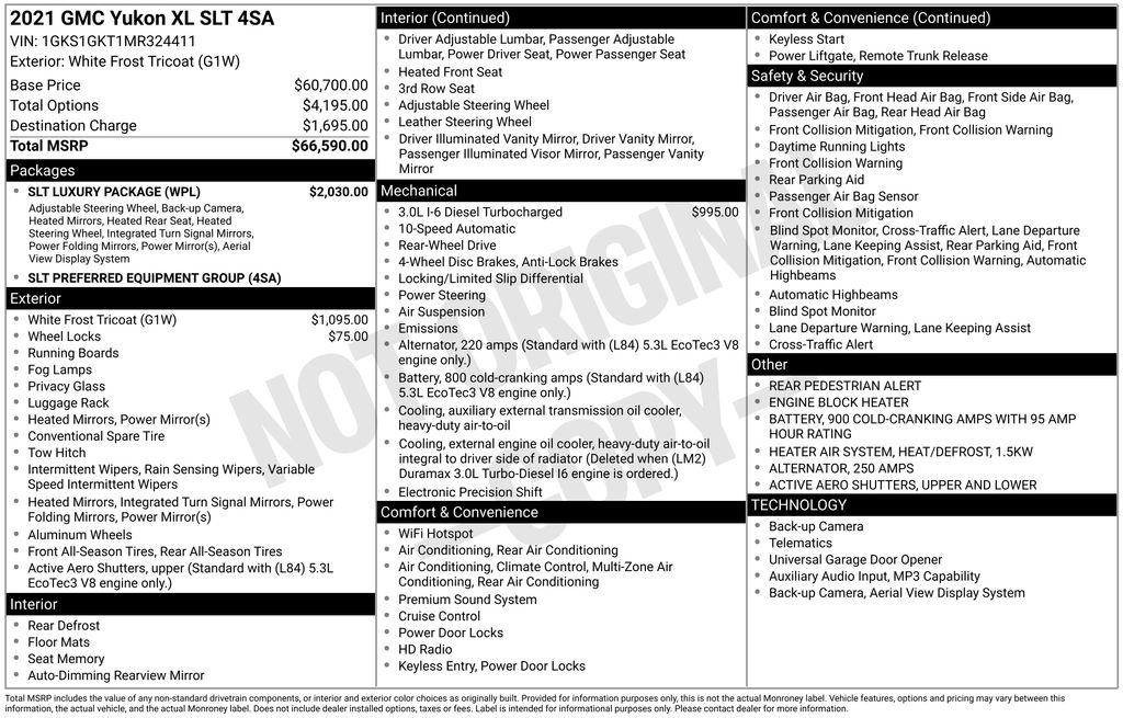 Certified Used 2021 White GMC SLT image 5