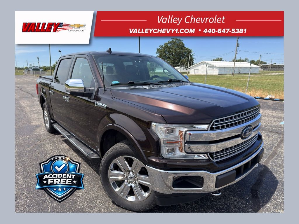 Magma Red 2018 Ford F-150 Lariat SuperCrew 4WD Pickup Truck Four-Wheel Drive Automatic
