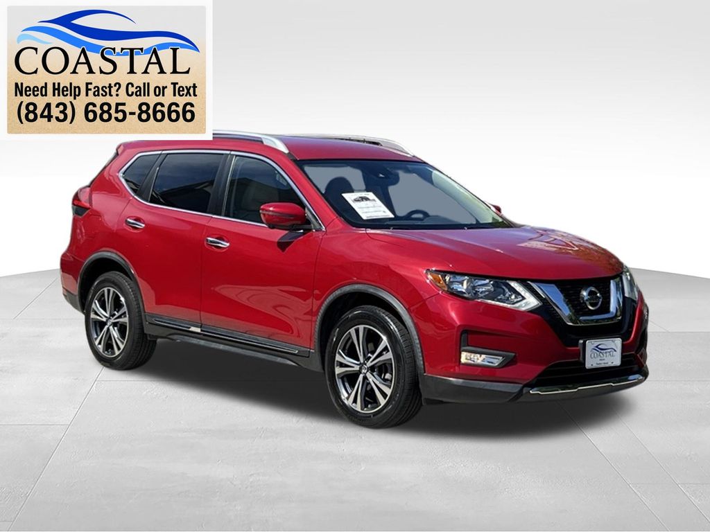 2017 Nissan Rogue SL Red at Coastal Chevrolet Cadillac
