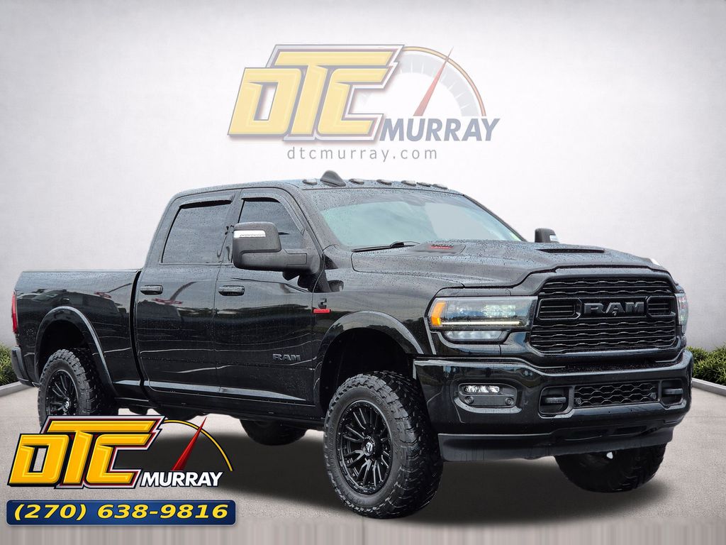 Diamond Black Crystal Pearlcoat 2023 RAM 3500 Pickup Truck Four-Wheel Drive 6-Speed Automatic