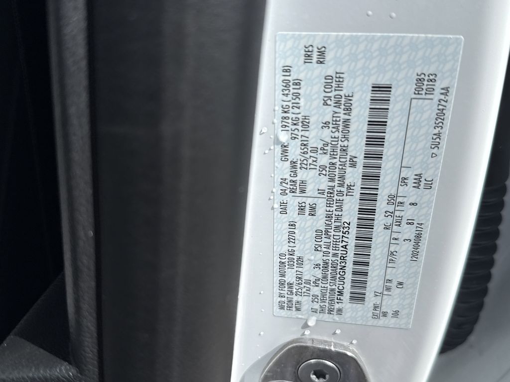 2024 Ford Escape Active White at Wharton Ford
