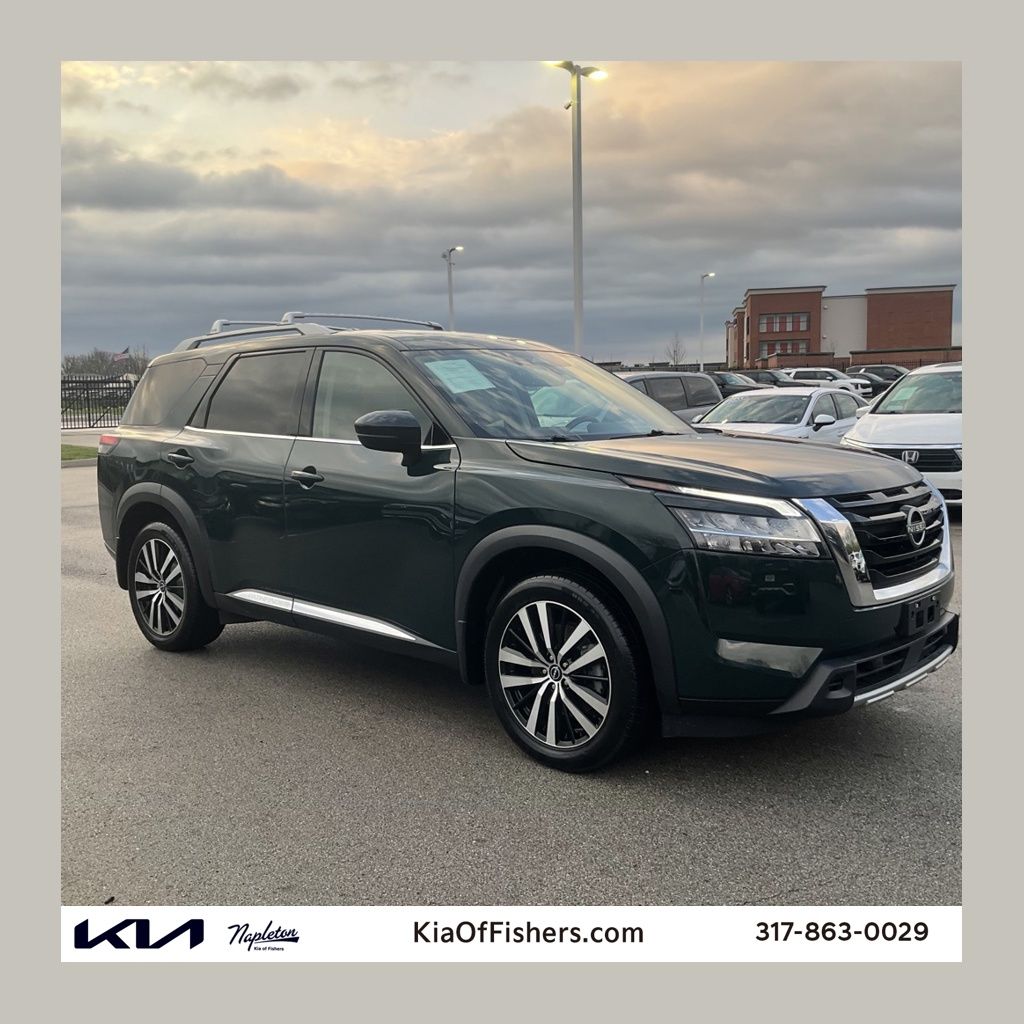 Black (Obsidian Green Pearl) 2023 Nissan Pathfinder Platinum 4WD SUV / Crossover All-Wheel Drive 9-Speed Automatic