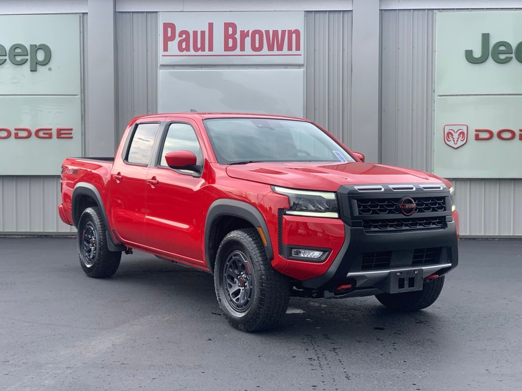 Red Alert 2026 Nissan Frontier Pickup Truck Four-Wheel Drive 9-Speed Automatic Overdrive