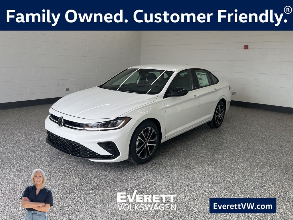 Pure White 2026 Volkswagen Jetta Sedan Front-Wheel Drive 8-Speed Automatic
