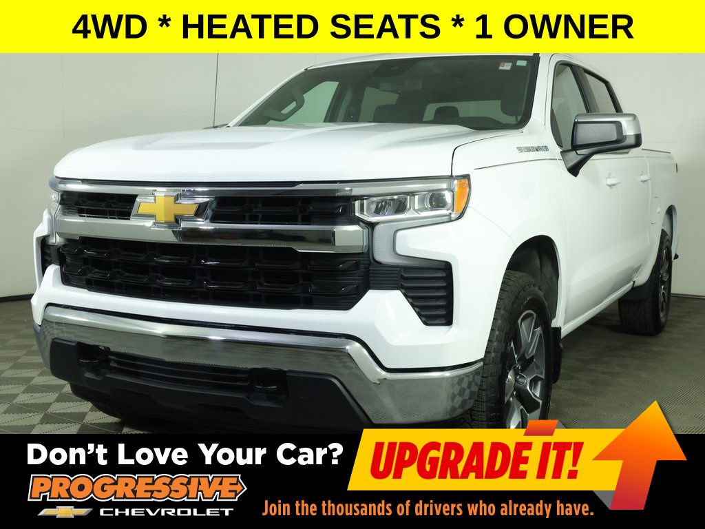 Summit White 2024 Chevrolet Silverado 1500 Pickup Truck Four-Wheel Drive 8-Speed Automatic