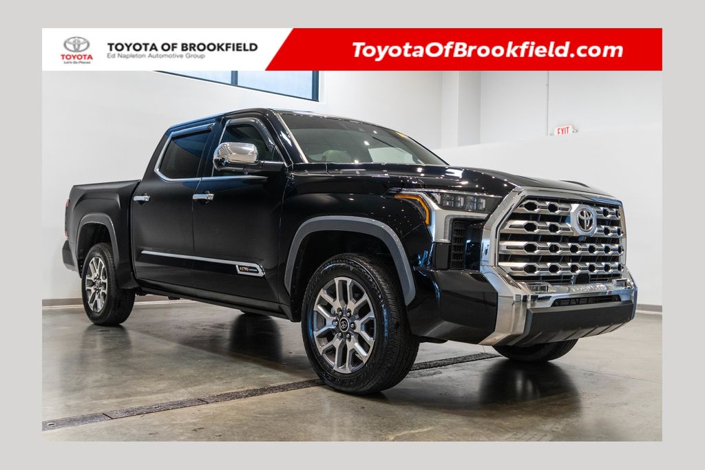 Midnight Black Metallic 2023 Toyota Tundra 1794 Edition CrewMax Cab 4WD Pickup Truck Four-Wheel Drive Automatic