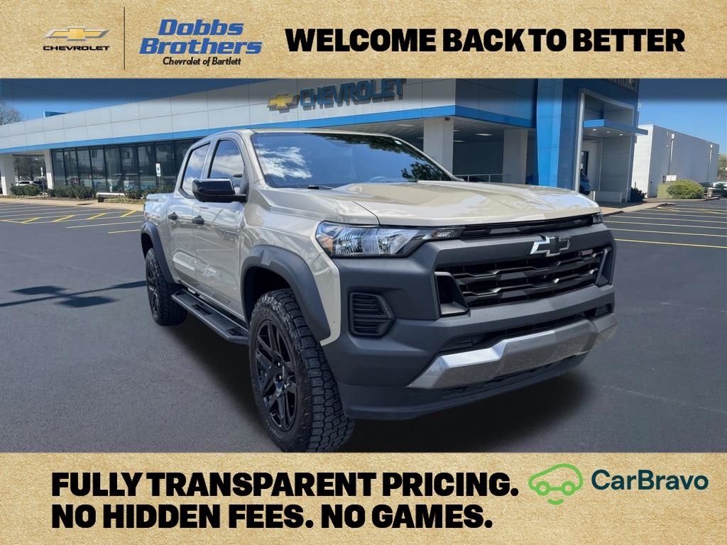 Sand Dune Metallic 2023 Chevrolet Colorado Pickup Truck Four-Wheel Drive 8-Speed Automatic