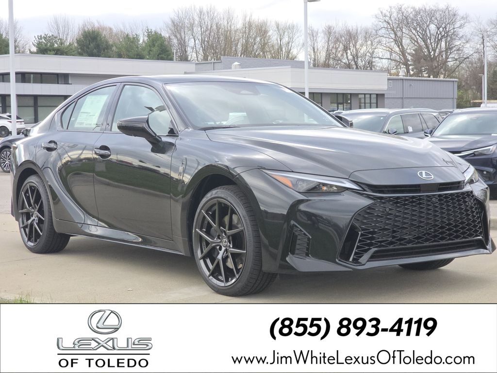Black (Caviar) 2026 Lexus IS 350 F Sport Design AWD Sedan All-Wheel Drive 6-Speed Automatic